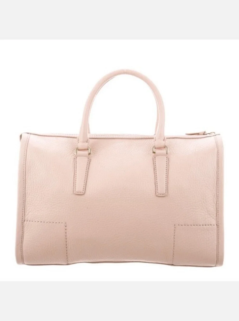 Tory Burch-Britten Pebbled Leather Satchel (Pink Moon 🩷🌙) Dust Bag Included